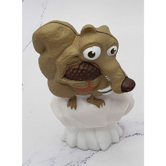 Ice Age Dawn of the Dinosaurs 2009 General Mills Scrat Bobble Pencil Topper - Picture 5 of 16